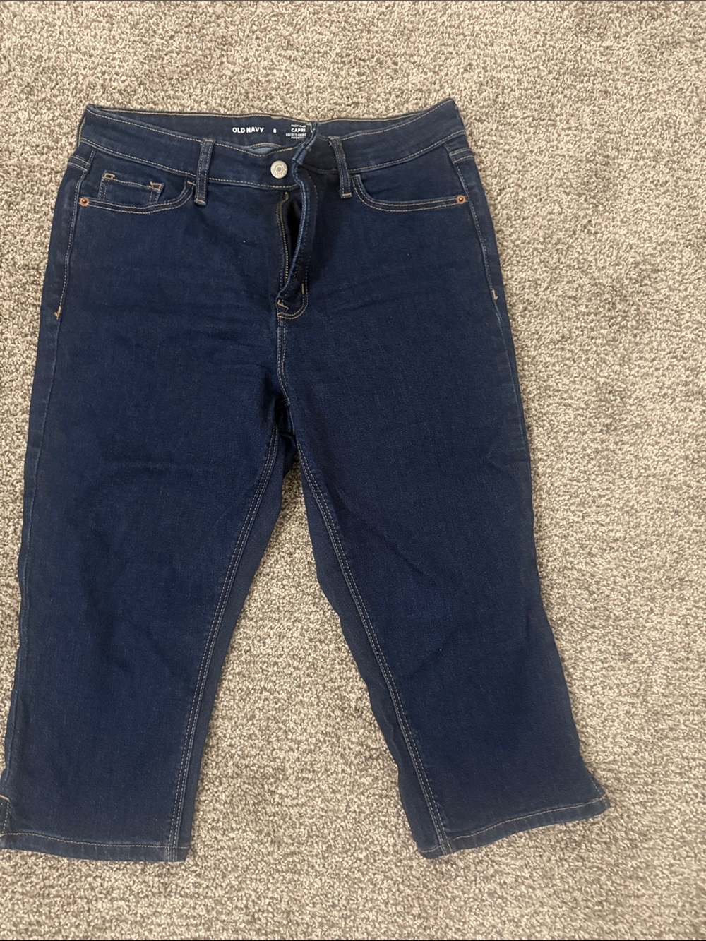 Old Navy Dark Blue Stretch Capris